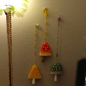Handcrafted Magick Mushroom Cowbell Windchimes